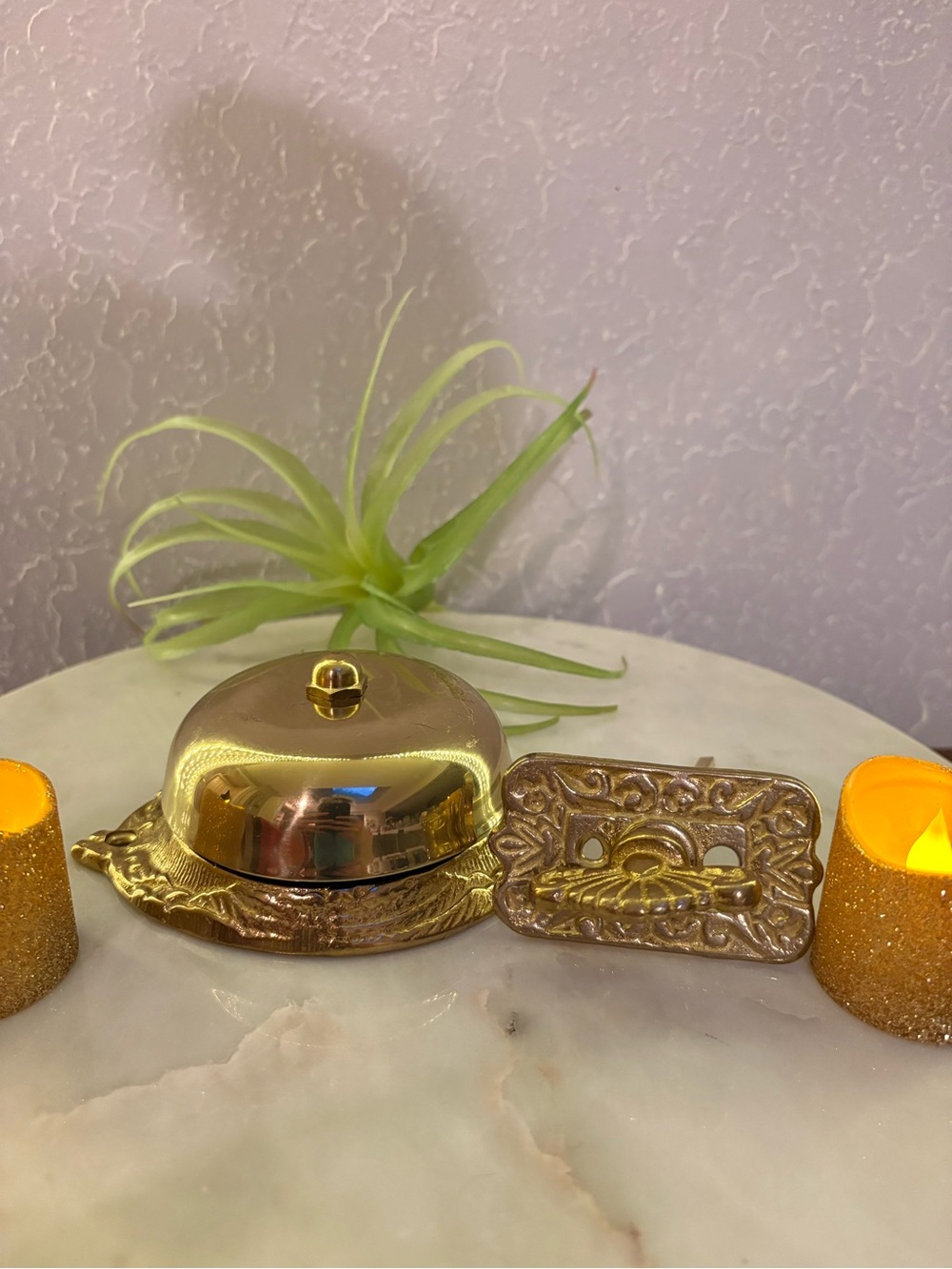 Vintage Brass Victorian Door Bell